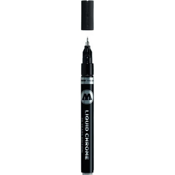 Molotow Liquid Chrome Alcohol-Based Pump Marker, 1mm, Blister Carded, 1 Each