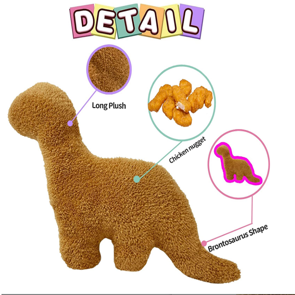 MOLYA 16" Dino Nugget PillowsBrontosaurus Stuffed Animal Plush Toy for