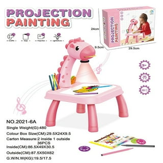 Drawing Projector Table for Kids, Trace and Draw Projector Toy with Light &  Music, Child Smart Projector Sketcher Desk, Learning Projection Painting  Machine for Boy Girl 3-8 Years Old (Pink) 