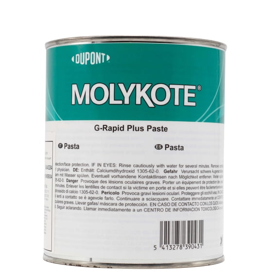 MOLYKOTE G-N Plus Paste 1kg 35.27oz High-Performance Molybdenum Disulfide Lubricating Grease for Bearings Gears and Threads High Load-Carrying Capacity Low Friction Coefficient