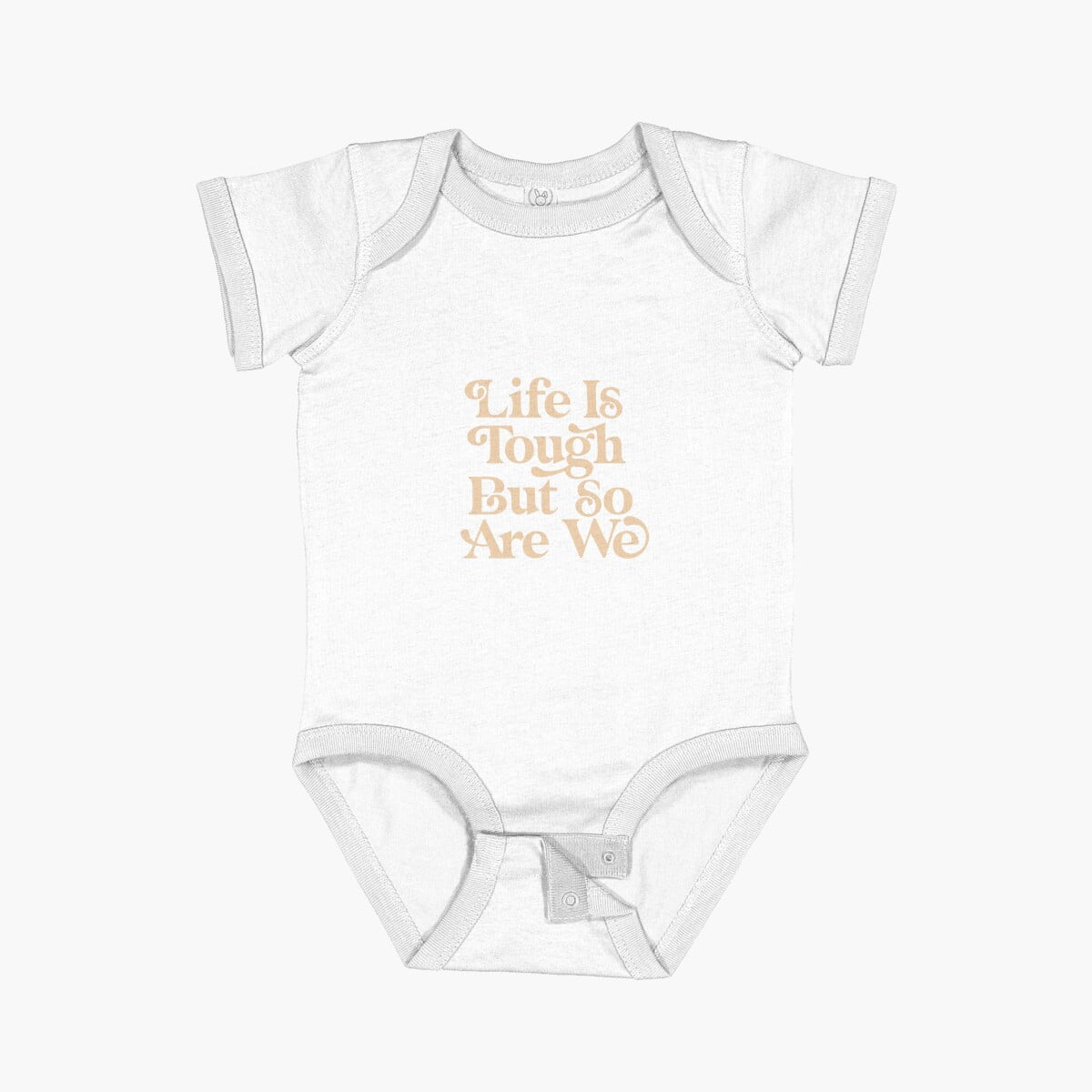 MOM & BABY Life is Tough But So Are We typography in Cactus Green and ...