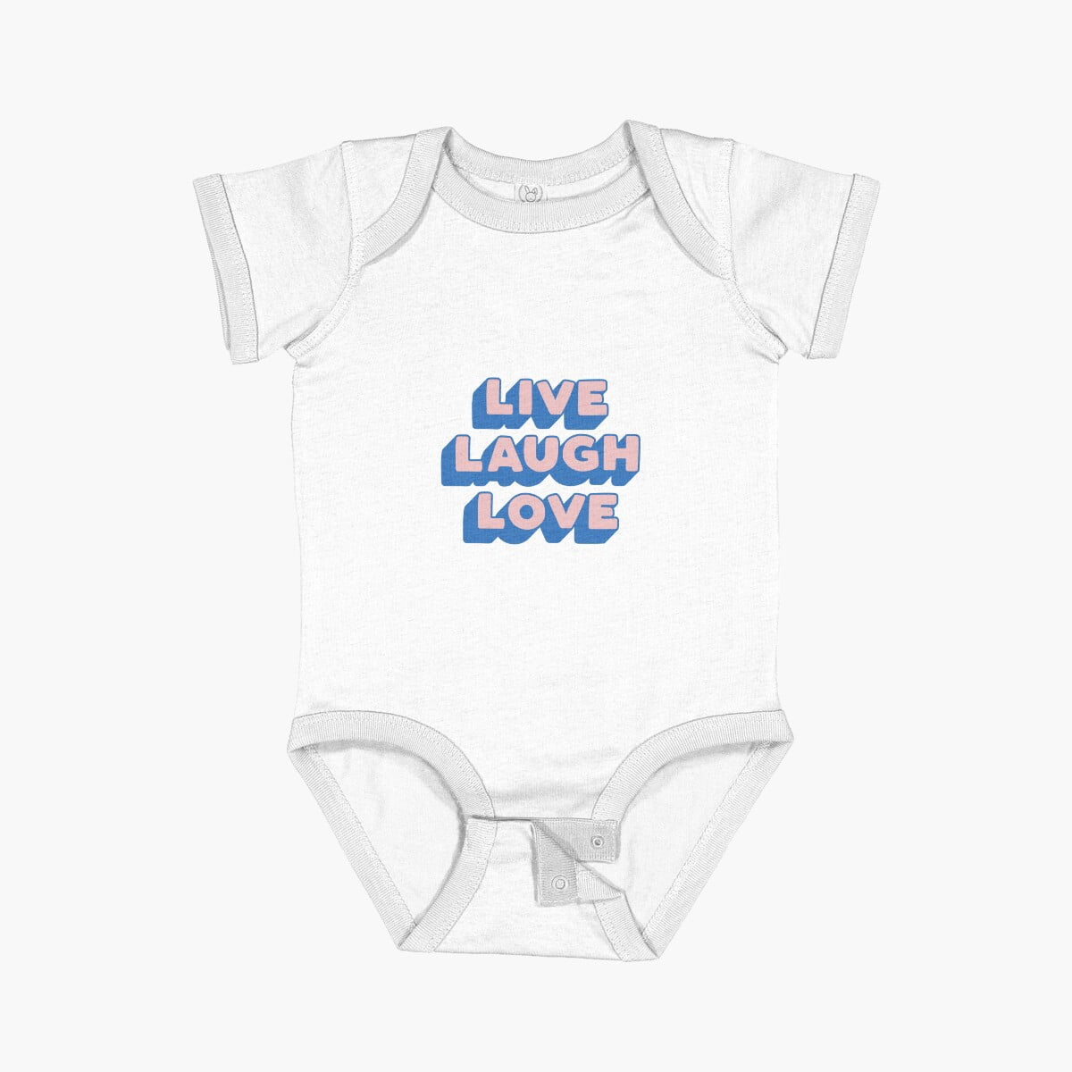 BABIES RUFFLE BACK ONE PIECE BELIEVE IN LOVE