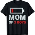 thumbnail image 1 of MOM OF 3 BOYS Shirt from Son Mothers Day Birthday Women T-Shirt, 1 of 4