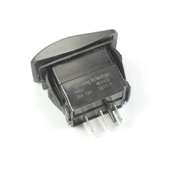 MOMENTARY Rocker Switch SPDT, 20A 12VDC, (ON) Off (ON), 3 Prongs