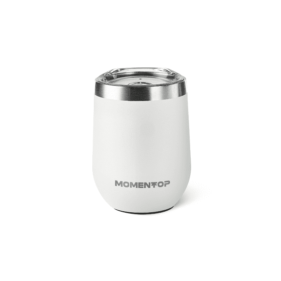 MOMENTOP Tumblers for Drinks and Cocktails. White 12 oz