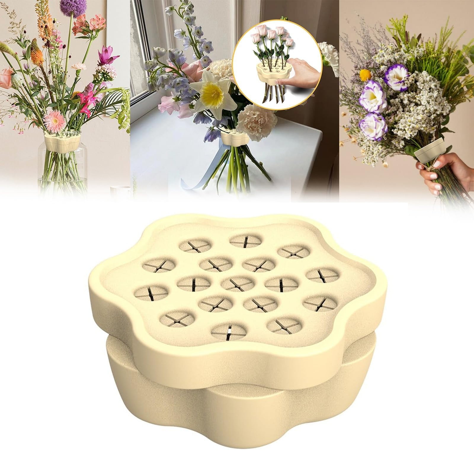 MOMKER Clearance Flower Pots,2024 Silicone Flower Arrangement Twister
