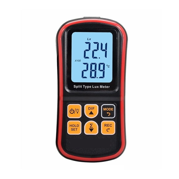 MOMO 5PCS Digital Split Lux Meter Light Meter 0~200000 Lux Luxometer Instrument Illuminance Tester LCD Light Meter Photometer ,Wide Applications