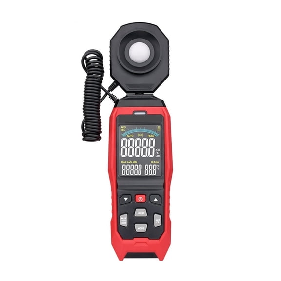 MOMO LCD Digital Light Meter Digital Lux Meter Handheld Illuminometer Luminometer Photometer Luxmeter Light Meter 0-200000 Lux ,Wide Applications