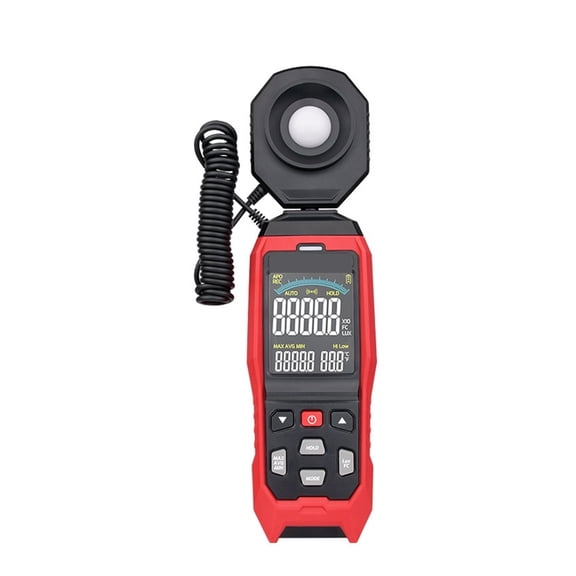 MOMO Light Meter Portable Digital Illuminance Lux/Fc Photometer Environmental LED Illuminometer Detachable Test ,Wide Applications