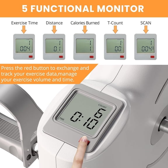 MOMODA Pedal Exerciser Under Desk Exercise Bike for Leg and Arm Cycling and Recovery Exercise$$Sport & Recreation Other