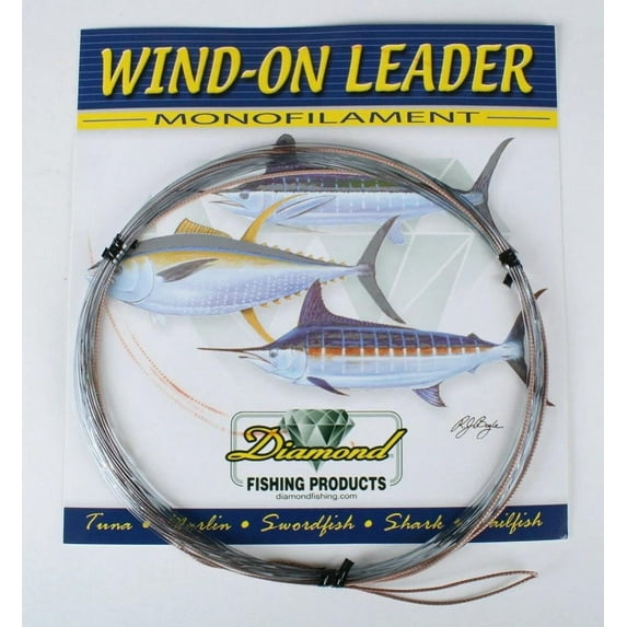 Diamond Fishing Products Diamond Monofilament Wind-On Leader 150#