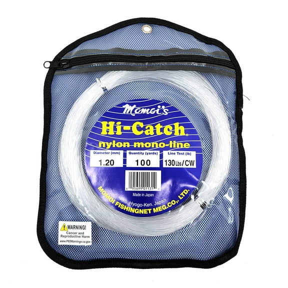 MOMOI Hi-Catch Leader Coil 100 Yards Clear, 600#