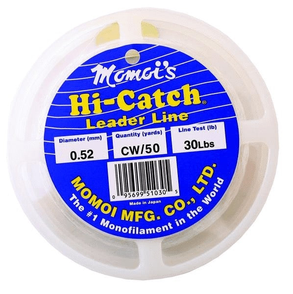 MOMOI HiCatch Mono Leader 50 Yds. Clear, 40 Monofilament
