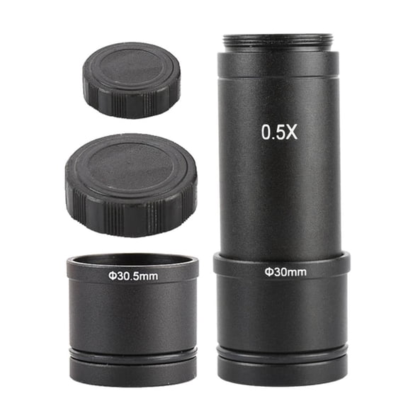 MOMOJIA 0.5X C Mount Microscope Adapter Electronic Eyepiece Reduction Lens for Monocular Binocular Trinocular Microscope Camera