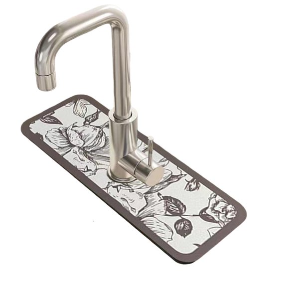 MOMOJIA (1 Pack)Draining Mat for Kitchen, Catcher Countertop Absorbent Sink Protectors, for Bathroom & Kitchen