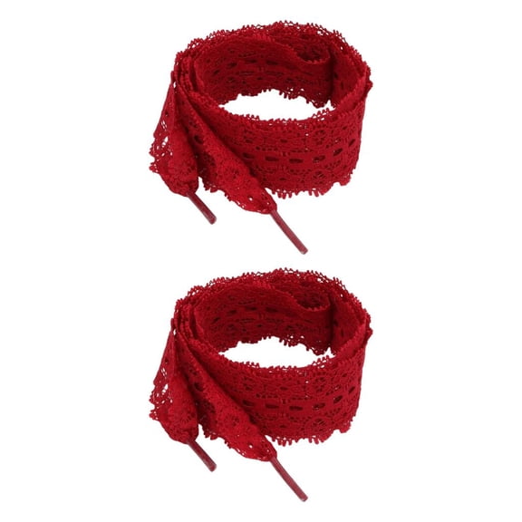 MOMOJIA 1 Pair Ballet Style Elegant Lace Shoelaces for Sneakers Casual Shoes Shoestrings