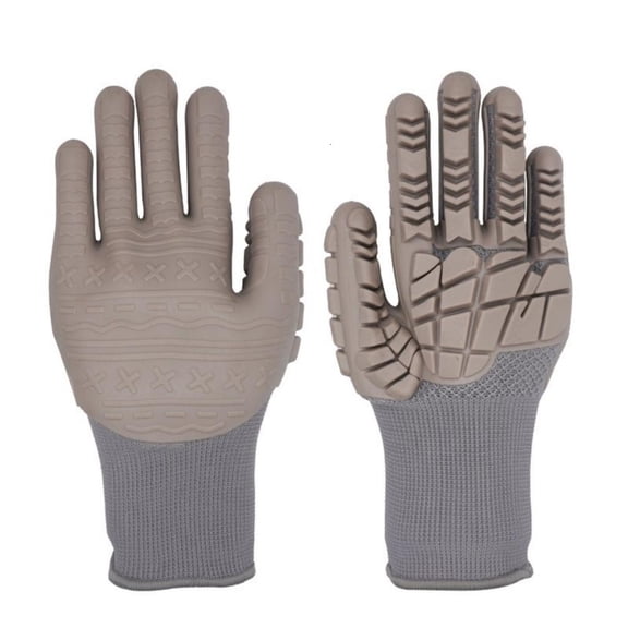 MOMOJIA 1 Pair Shockproof Impact Reduction Work Gloves TPE Hand Protection Gloves