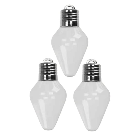 MOMOJIA (1 Pcs) Plastic Lightbulb Gift Container Decorative Jar with Removable Lid, Clear Storage Canister for Candy, Party & Small Items