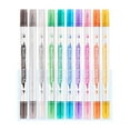 thumbnail image 1 of MOMOJIA 10 Color Double Tip Metallic Marker Pens Glitter Marker for Coloring Books, 1 of 21