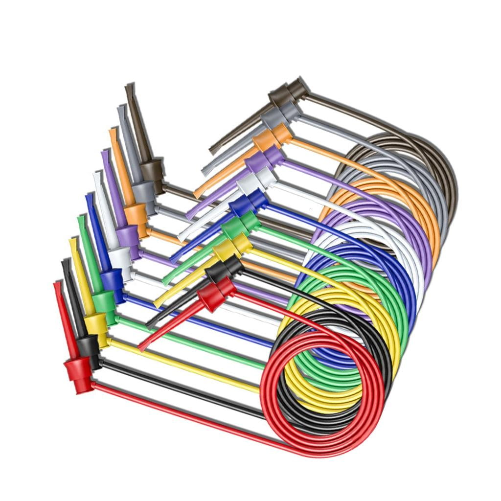 Shell Test Cable MOMOJIA 10 Colored PVC Insulated Electronic Testing Cable with Double ...