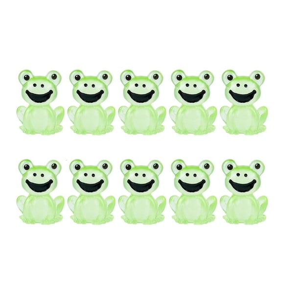 MOMOJIA 10 Resin Frogs Sculpture For Miniature Landscape DIY Craft And Home Decoration