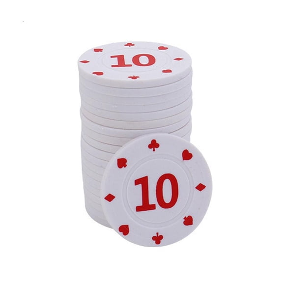 MOMOJIA 100Pcs Board Game Poker Chip Gambling Game Recreations Money Casinos Poker Chip