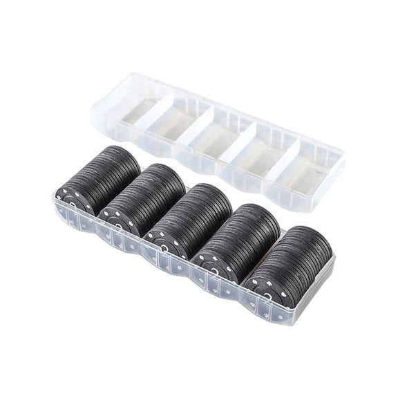 MOMOJIA 100Pcs Game Chip Plastic Casinos Poker Chip Learning Counters Small Poker Chip