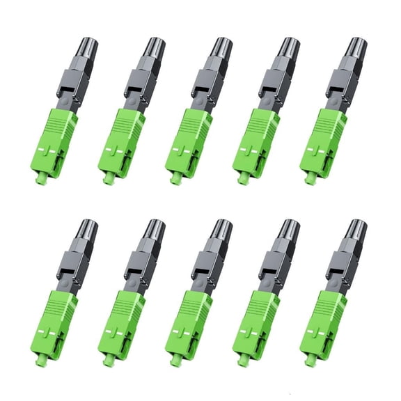 MOMOJIA 10PCS Fiber Opt Quick Connectors Adapter For Networking Setups Easy Installation
