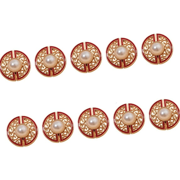 MOMOJIA 10Pcs Cloud Pattern Metal Buttons Sewing Closure For Sewing Craft Jackets Dress
