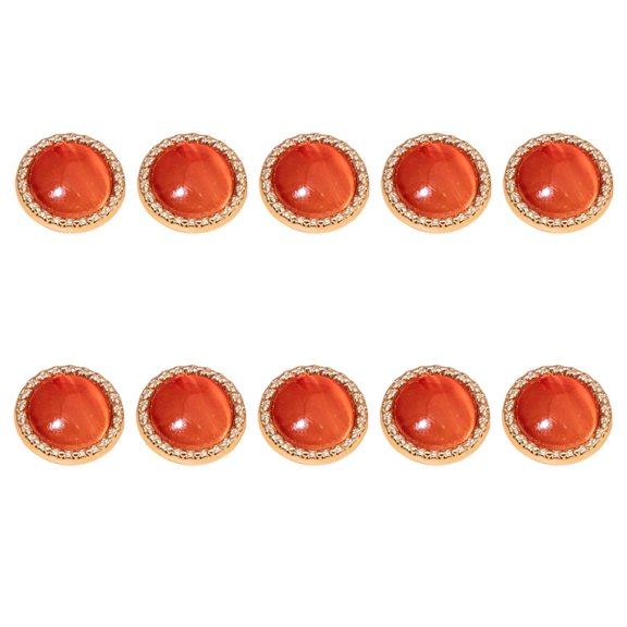 MOMOJIA 10Pcs Dazzling Alloy Buttons Multipurpose Sewing Buttons For Garments Jackets