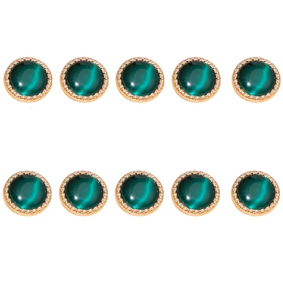 MOMOJIA 10Pcs Dazzling Alloy Buttons Multipurpose Sewing Buttons For Garments Jackets
