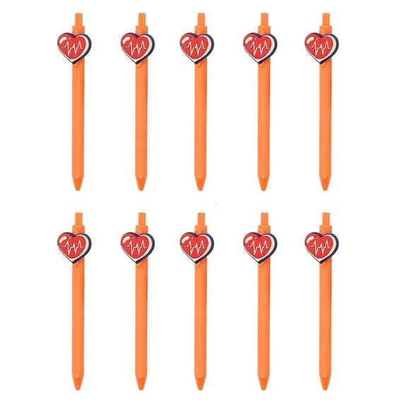 MOMOJIA 10Pcs Doctor Nurse Theme Ballpoint Pens for Hospital Workers 1.0mm Black Inks