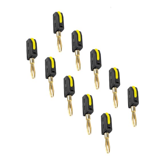 MOMOJIA 10Pcs Quick Connect 4mm 32A Banana Plug Connectors for High Current Applications