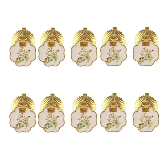 MOMOJIA 10Pcs Rustproof Drawer Knobs Metal Pulls Easy Installation Exquisite Creative Tin Box Decorative Handle Furniture Handles