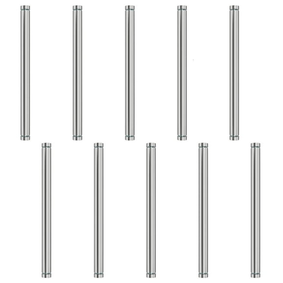 MOMOJIA 10Pcs Stainless Steel Advertising Standoffs Pin Nails Glass Fasteners Rustproof Advertising Board Screw Fixing Nail