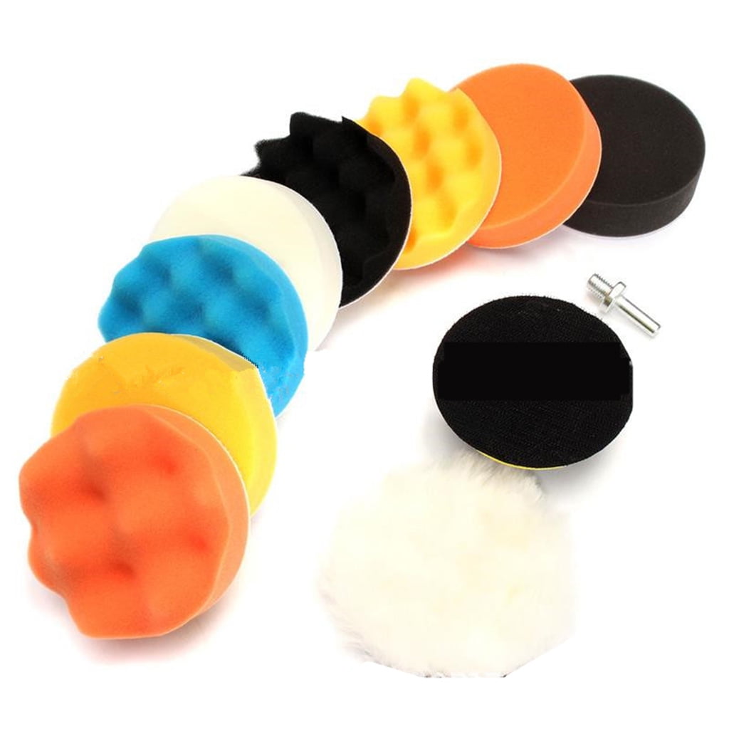 MOMOJIA 11Pcs 3inch Car Polishing Disc Self-Adhesive Buffing Waxing ...