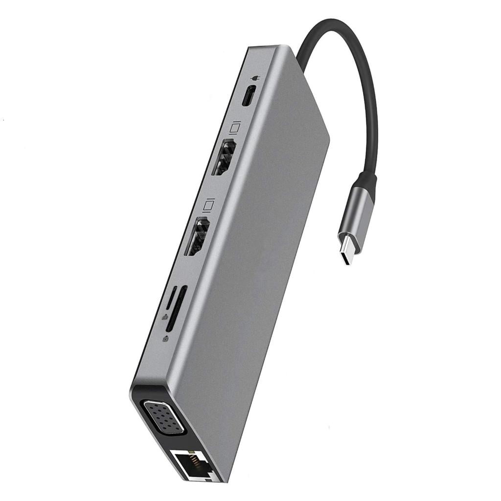 MOMOJIA 12 In 1 USB C Hubs For Laptop possesses Video Output USB Rapid Storage Slot Power 87W