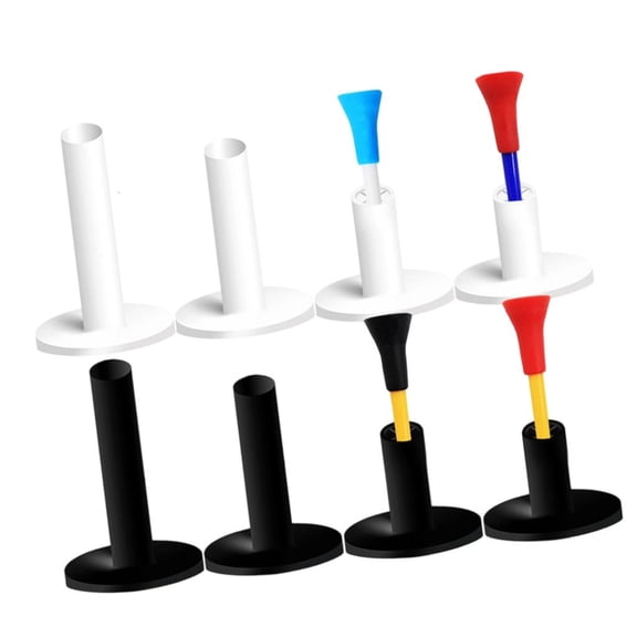 MOMOJIA 12pcs Durability Plastic Golf Tees Secure Long Golf Practice Tees for Stability