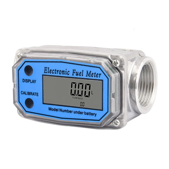 MOMOJIA 1" Flow Meter Electronic Digital Display Flowmeter with Aluminum Housing