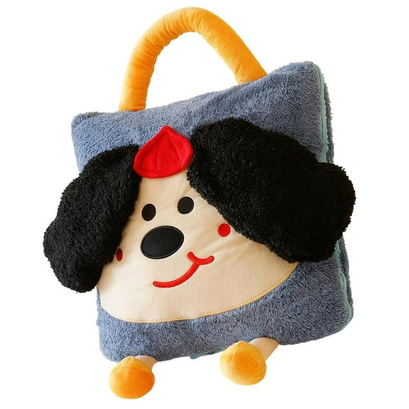 MOMOJIA 2 In 1 Convertible Pillow And Thick Cotton Blanket For Home Office Sofa Bed Warm Comforter Easy Storage Soft Accessory