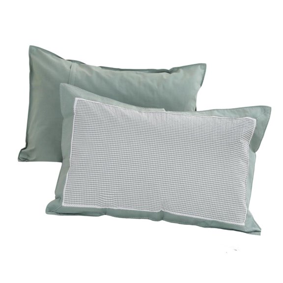 MOMOJIA 2 Pack Washed Cotton Pillow Covers Gentle On Skin For Farmhouses Home Decors