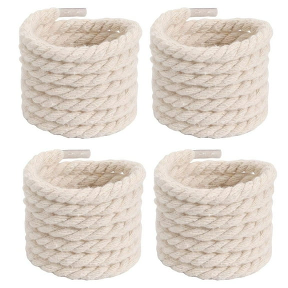 MOMOJIA 2 Pairs Shoelaces Thick Rope 120cm Solid Color Shoe Strings For Casual Wear