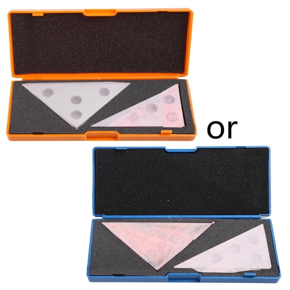 MOMOJIA Solid Angle Plate Set 2 Pcs Triangular Angle Block Precision Machinist Measurement To Precision Machinist Measurement