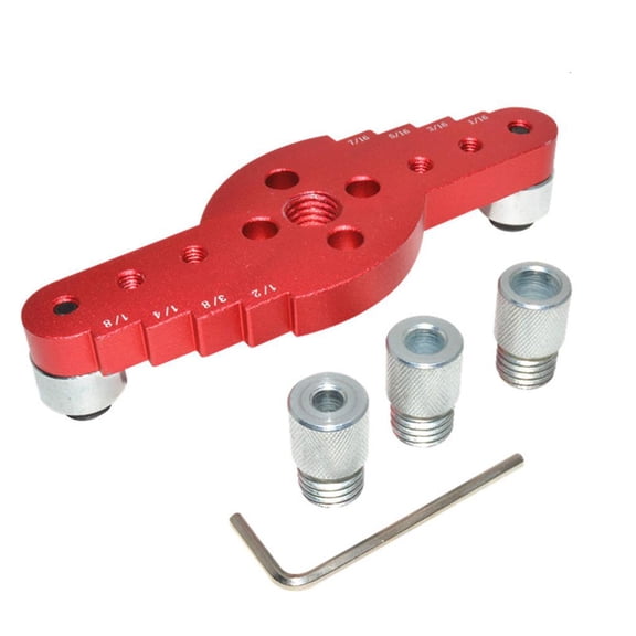 MOMOJIA 2-in-1 6mm 8mm 10mm Jig Pocket Hole Drilling Center Punch Locator Center Dowel Guide Doweling Set Woodworking Tools