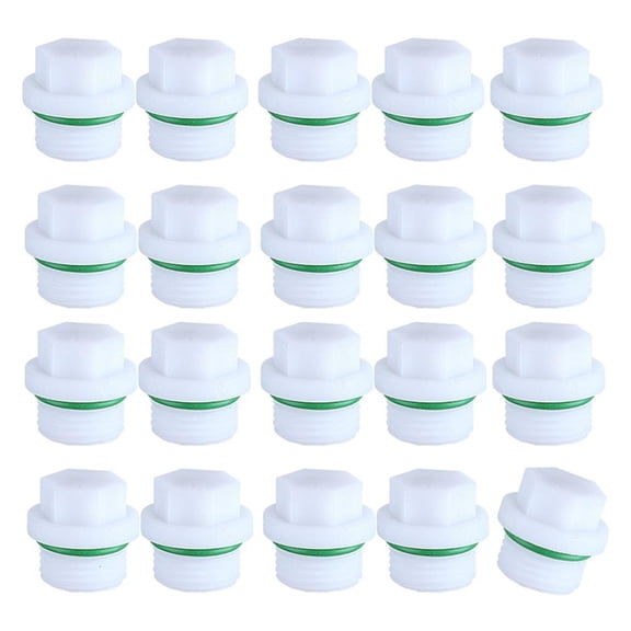 MOMOJIA 20 Pack 4 PN Male Threaded Plugs Heat Resistant Strong Pipe Fittings for Plumbing Systems