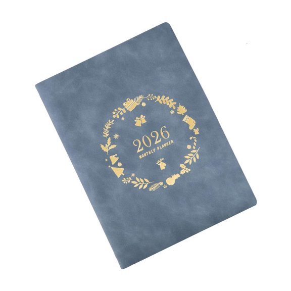 MOMOJIA 2026 Daily Weekly Academic Planner with Refillable 6 Rings1eatherBinder Cover