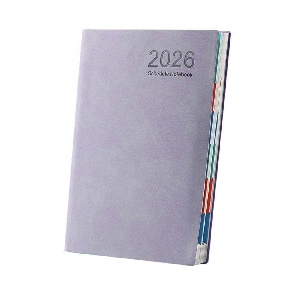 MOMOJIA 2026 Schedule Notebook Journaling Notebooks PU Cover Calendar ...
