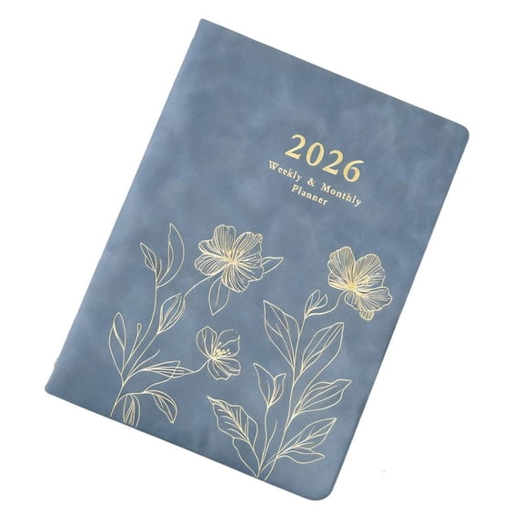 MOMOJIA 2026 Weekly Planner Notebook with Refillable 6 Rings1eatherBinder Cover Dated