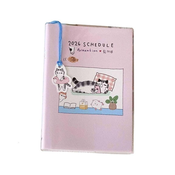 MOMOJIA 2026 Work Life Planner Travel Journal Schedule Notebook Compacts Size Task Tracking Systems Smooth Writing Experience