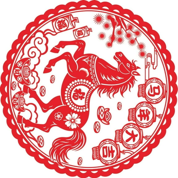 MOMOJIA 20Pcs Paper Cut PVC Window Sticker Window Clings Chinese New Year Decoration